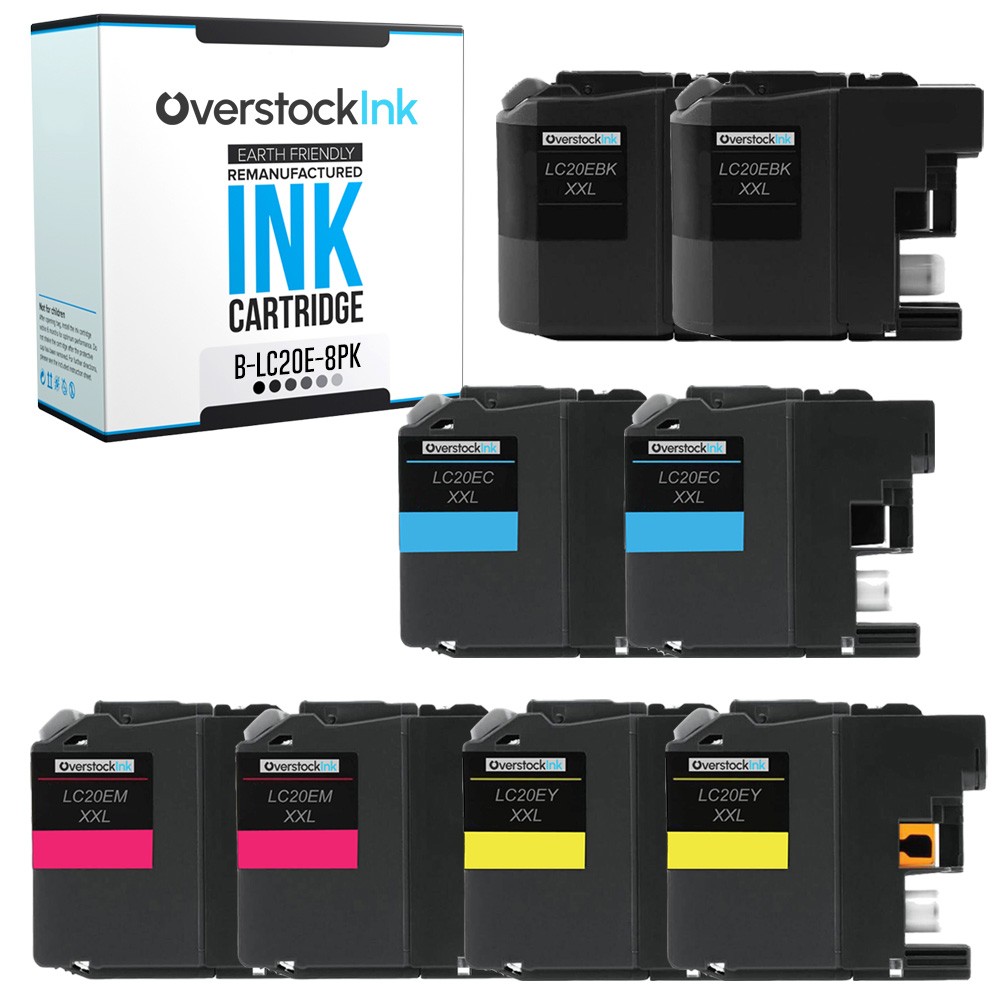 8PK Compatible OSI LC20E Printer Cartridges XXL fits Brother MFC-J5920DW J775DWL