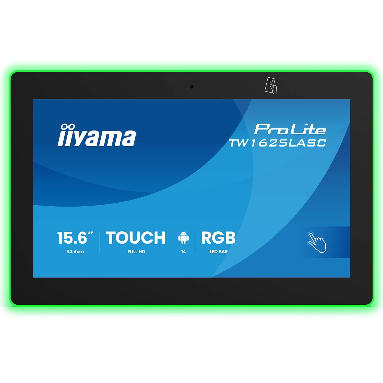 iiyama ProLite 15.6 PCAP 10pt Touch Android 14 Panel PC PoE TW1625LASC-B3PNR