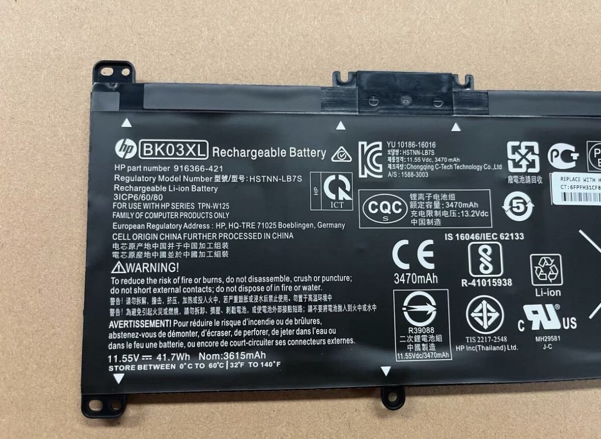 Genuine BK03XL Battery for HP Pavilion x360 14-BA000 916811-855 HSTNN-LB7S NEW