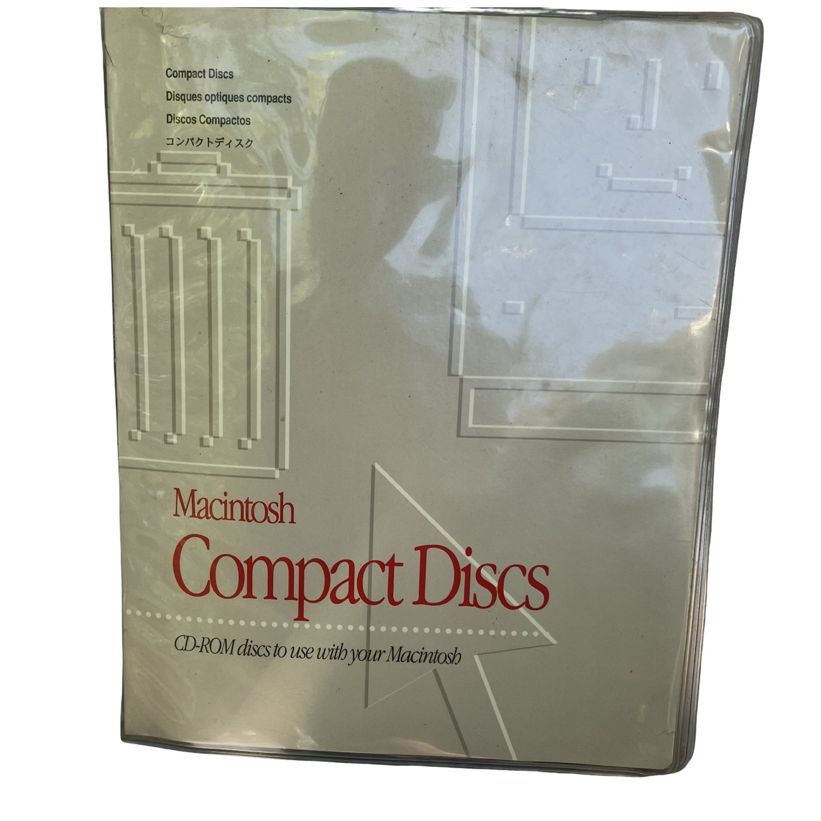 VTG 1990s Apple Macintosh Compact Discs CD-ROM Folder RARE W/CD Software Apps