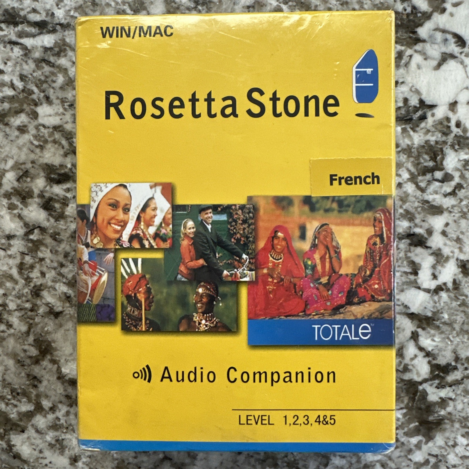 Rosetta Stone French Levels 1-5 Audio Companion Windows Mac PC software New Box