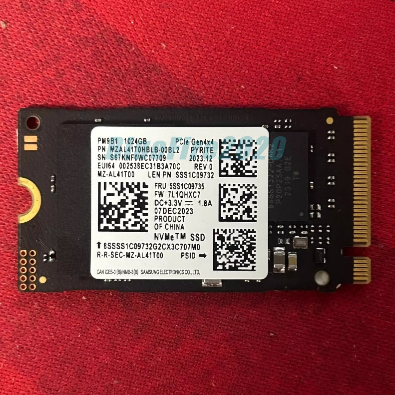 Samsung PM9B1 MZ-AL41T00 1TB M.2 2242 NVMe PCIe Gen4x4 SSD For HP Lenovo Laptop