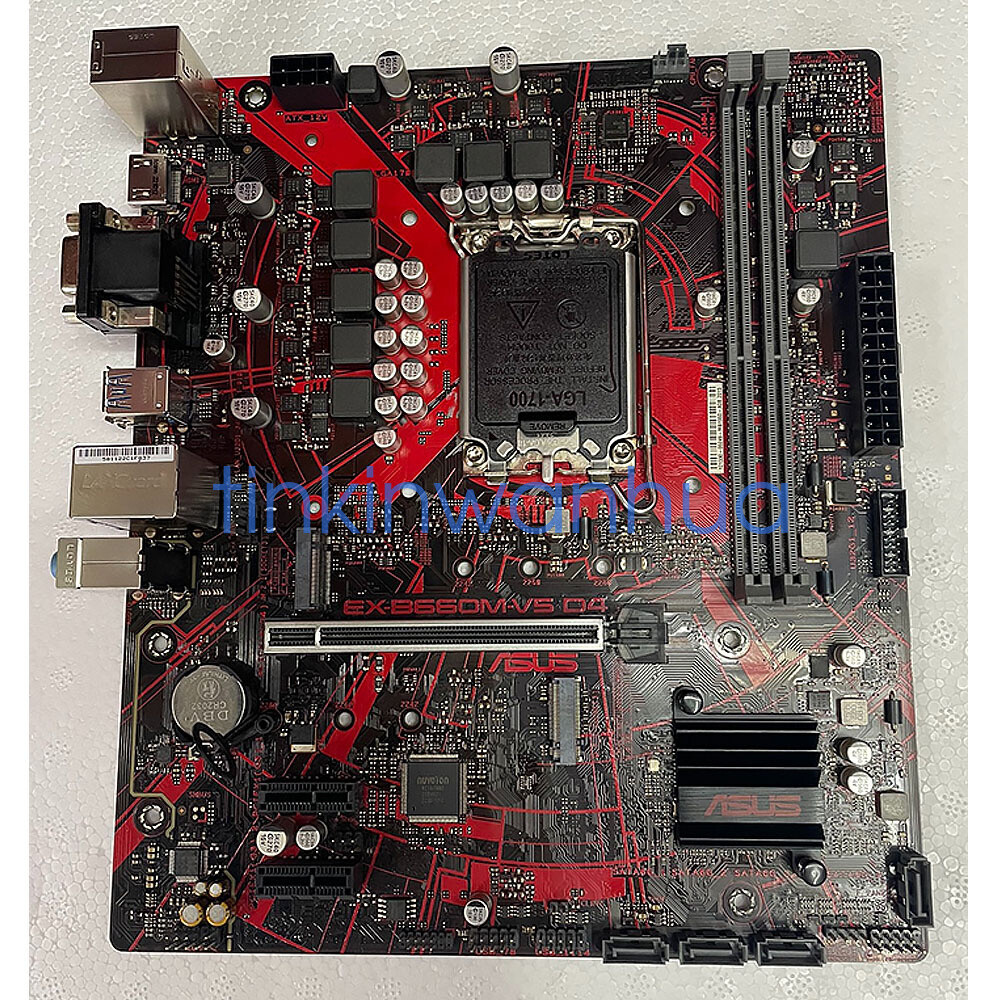 For ASUS EX-B660M-V5 D4 Motherboard LGA1700 PCIe 4.0 D-Sub M-ATX