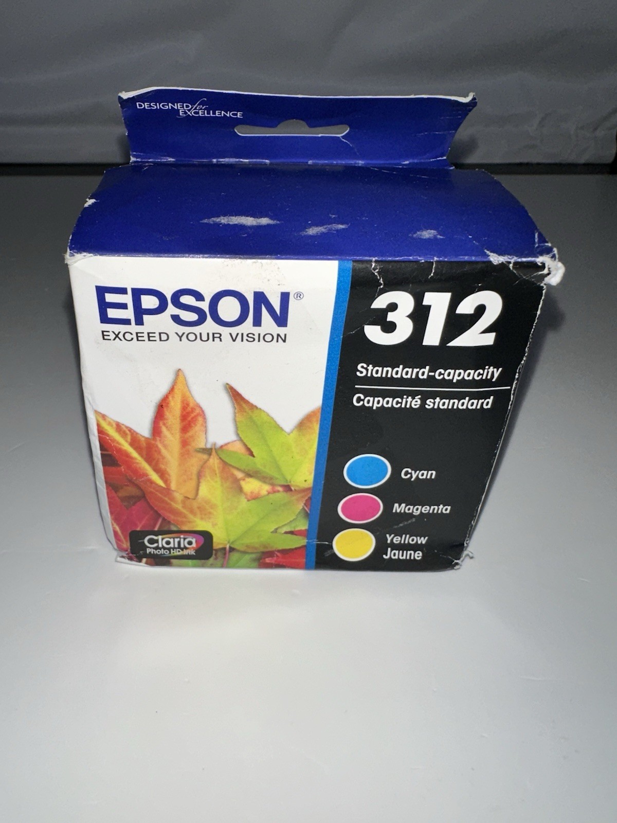 Genuine Epson 312 Standard Capacity Ink Cartridges 3 Color C/M/Y Exp. 10/2028🫡