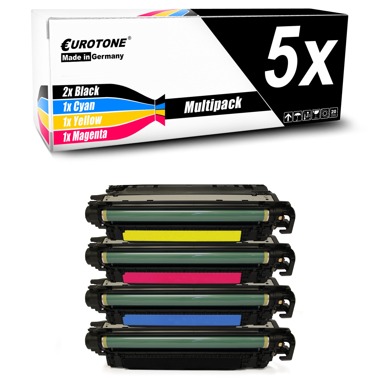 5x Eurotone Compatible Laser Toner for HP Color LaserJet M-553-n M-577-dn