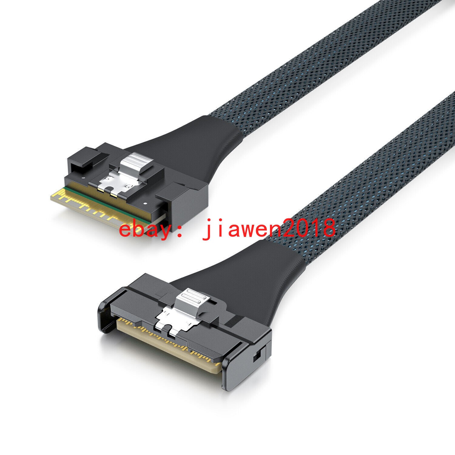 SlimSAS SFF-8654 to MCIO X8 SFF-TA-1016 Cable Mini Cool Edge IO Straight 85-ohm
