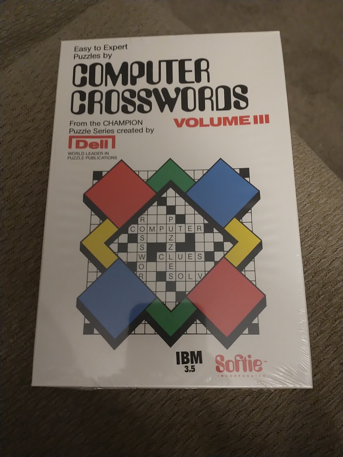 Dell Crosswords III IBM 3.5 Computer Game, New, Shrink-wrapped,  