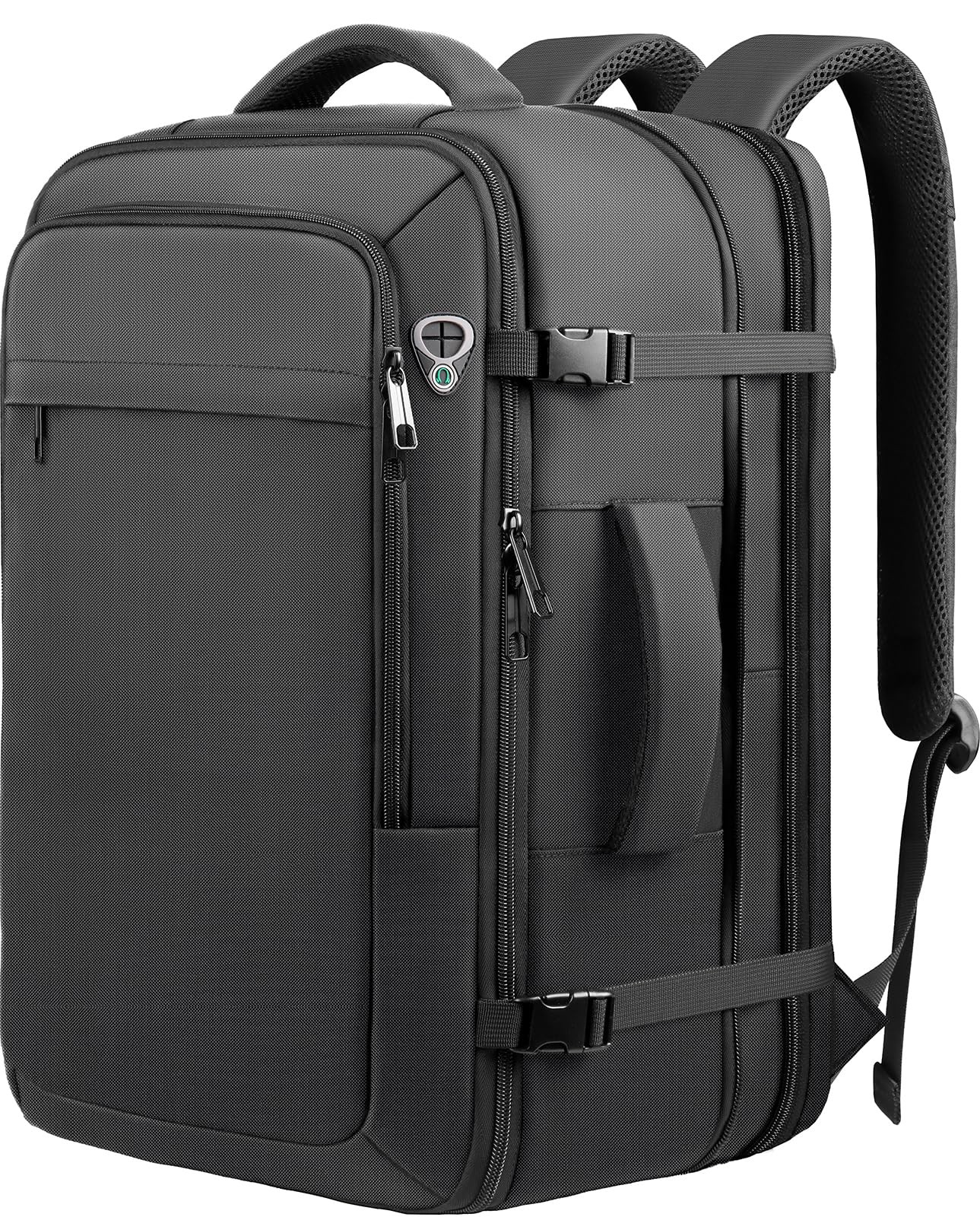 50L Travel Backpack Carry On Flight Approved, Mochila de XX-Large, Black