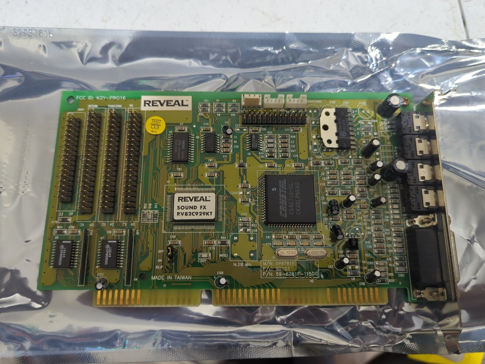 Reveal sound fx 82C929A ISA Sound Card