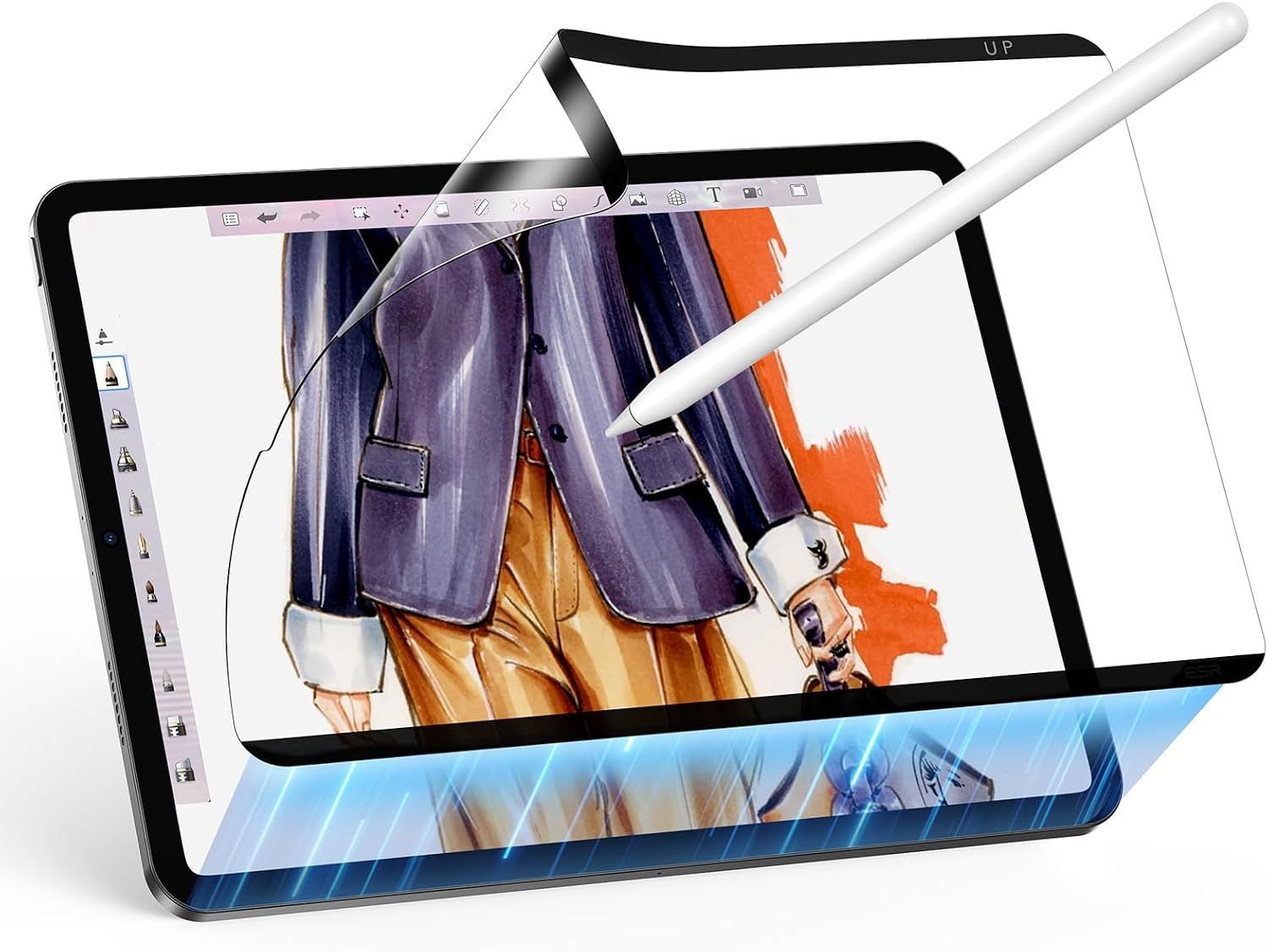 2 Pack Paper-Feel Magnetic Screen Protector for iPad Air 5/4/Pro 11-in