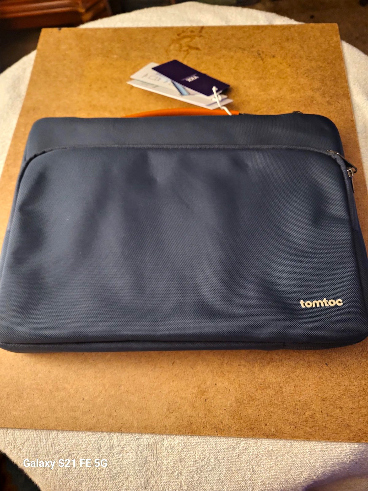 tomtoc A13 13 in Padded Polyester Laptop Sleeve Case, Blue, Universal