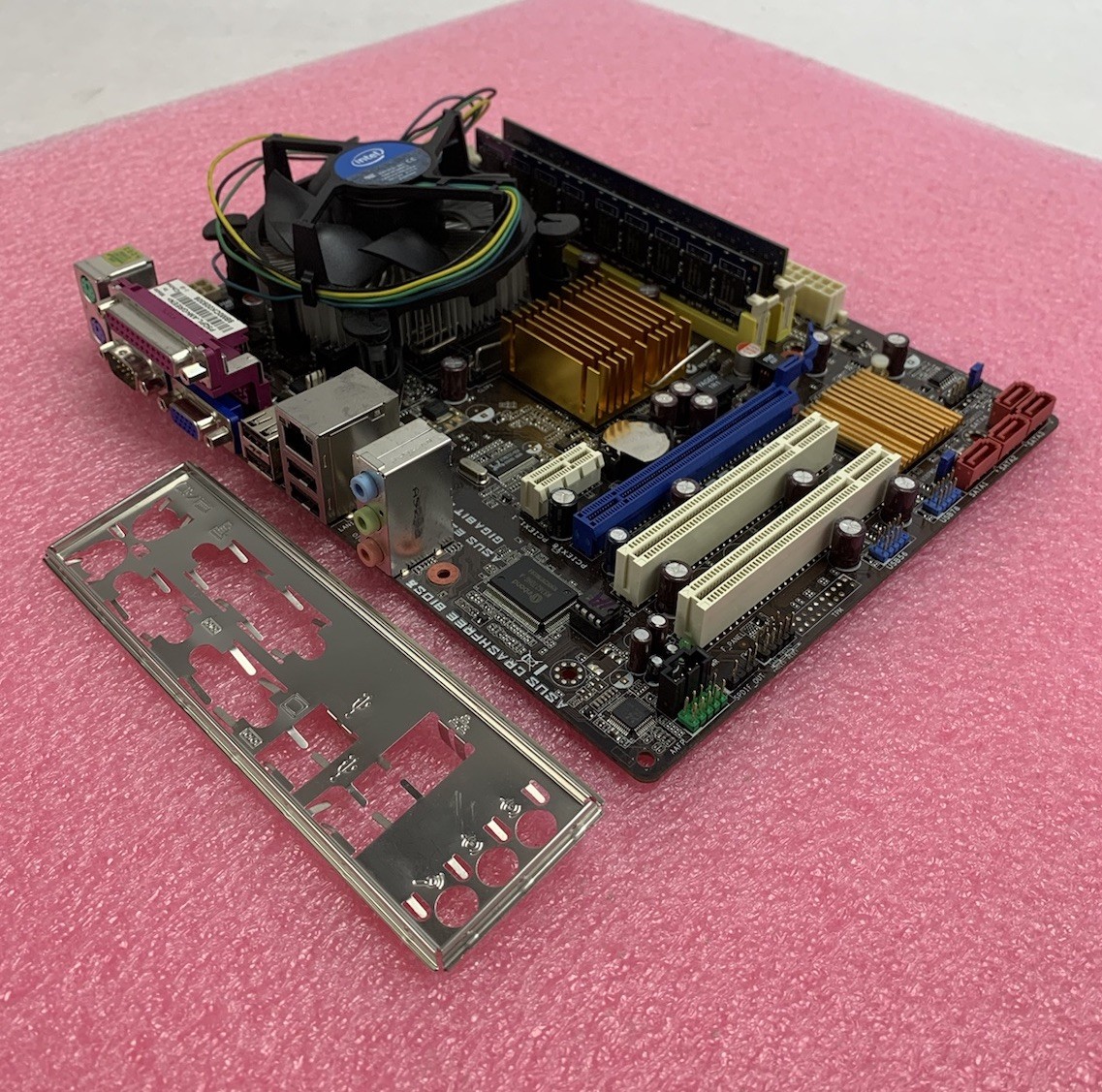 ASUS P5QPL-AM Motherboard Intel Core 2 Duo E7500 2.93GHz 2GB w/ Shield