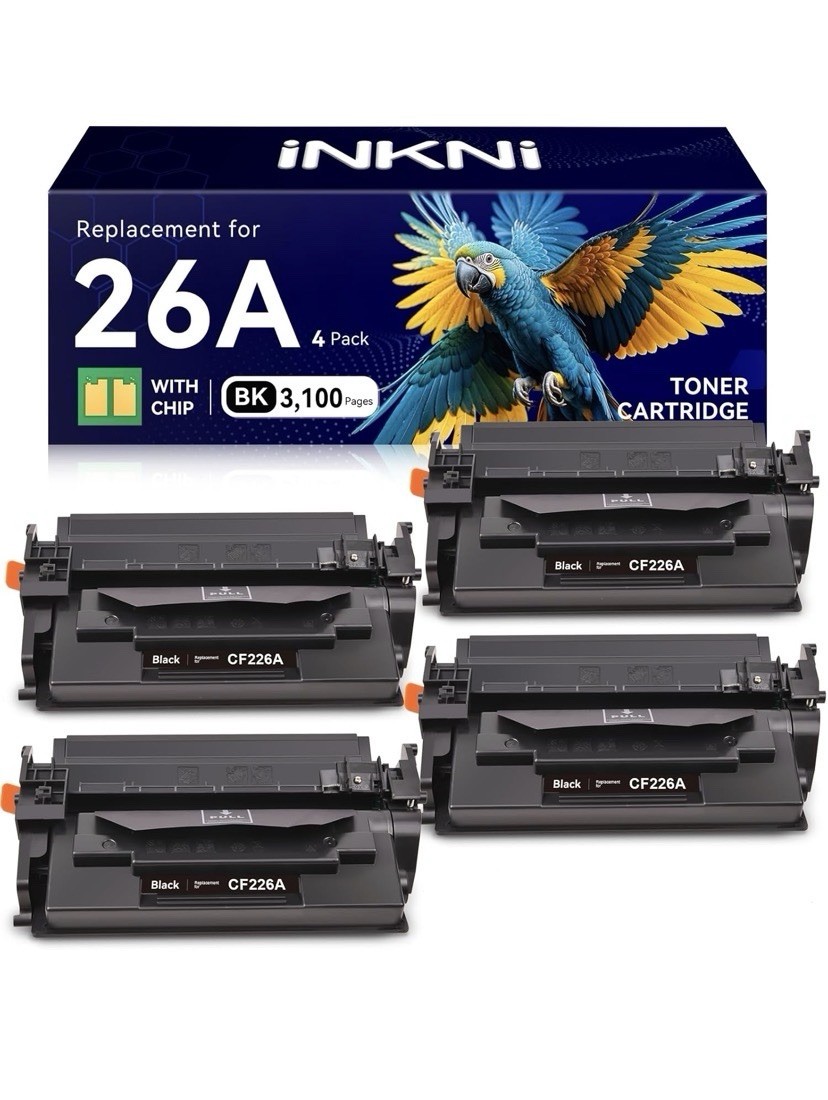 4PK CF226A 26A Compatible Toner Cartridge for use LaserJet Pro M402 MFP M426