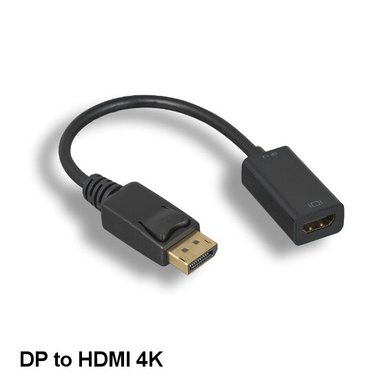 Kentek Displayport 1.2 Male Latch to HDMI 1.4 Female Passive Adapter 4Kx2K 30Hz