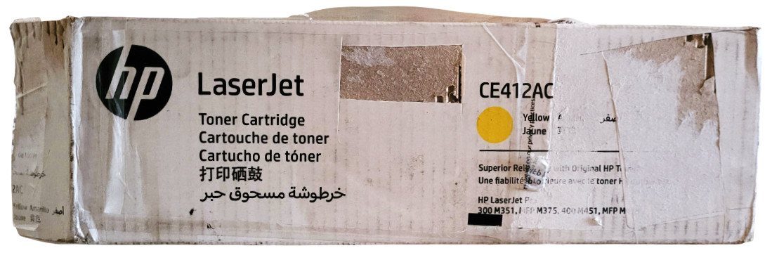HP LaserJet CE412AC Yellow Toner Cartridge New Sealed with Open Box