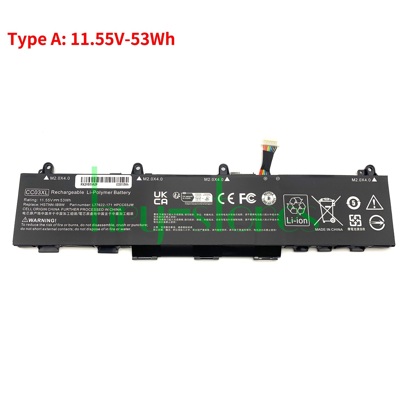 53Wh/56Wh CC03XL Battery for HP ZBook Firefly 14 15 G7 L77622-2C1 L77608-421