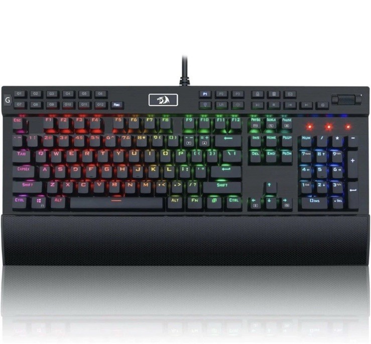 Redragon K550 RGB Gaming Keyboard, 104 Keys + 12 Macro G Keys Wired