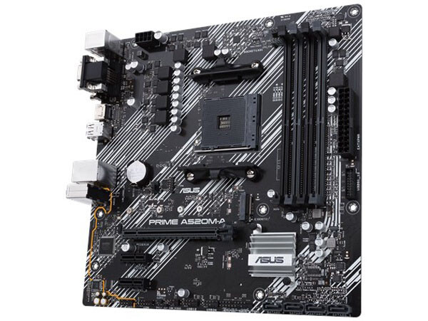 For ASUS PRIME A520M-A Motherboard AM4 4*DDR4 128G VGA+DVI+HDMI M-ATX Tested ok