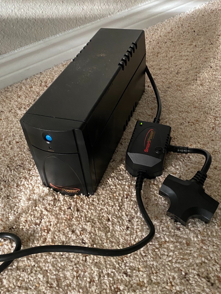 Smart Power Systems SBP600 600VA 360W UPS Battery Backup Surge Protector