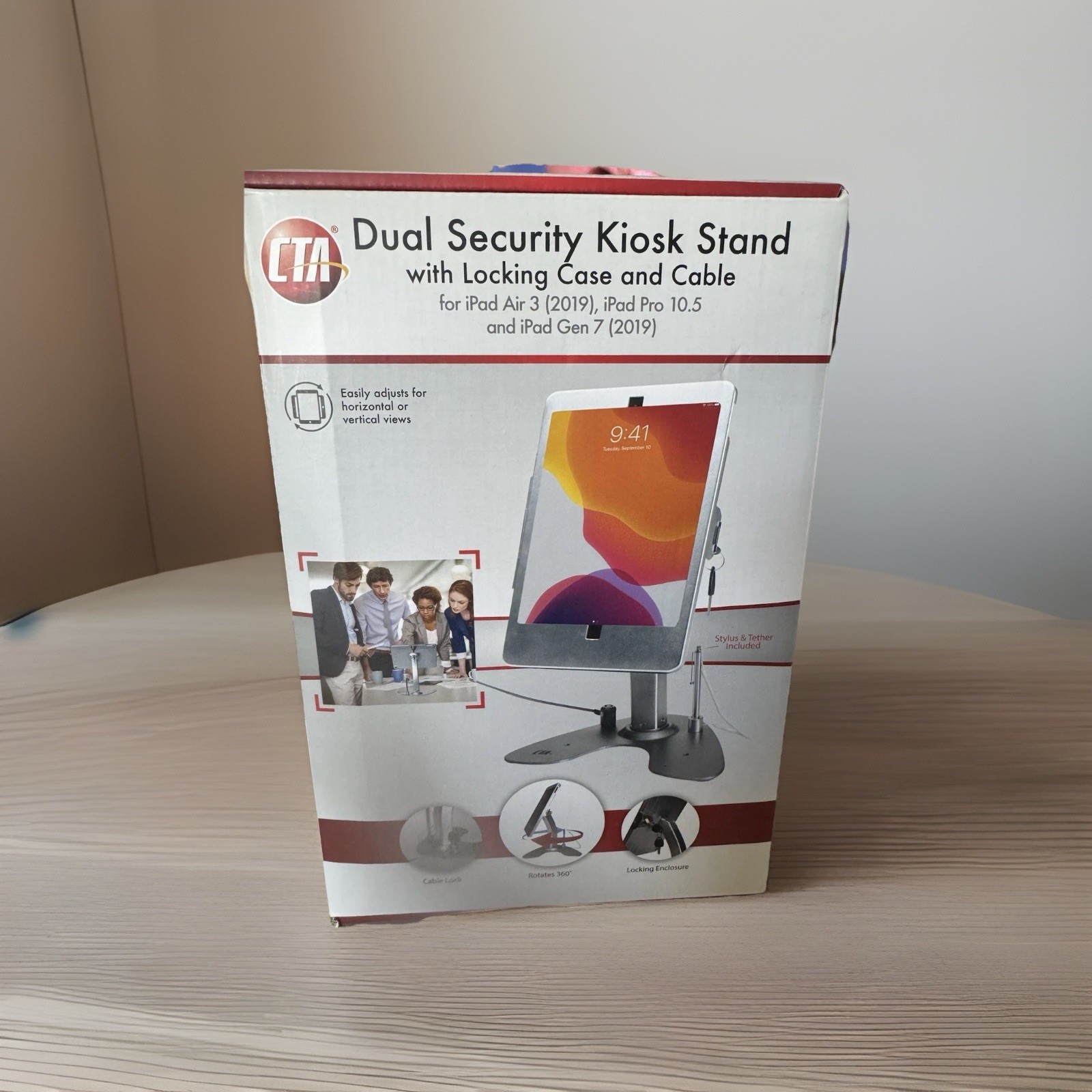 CTA Dual Security Kiosk Stand With Locking Case and Cable PAD-ASK10 New In Box