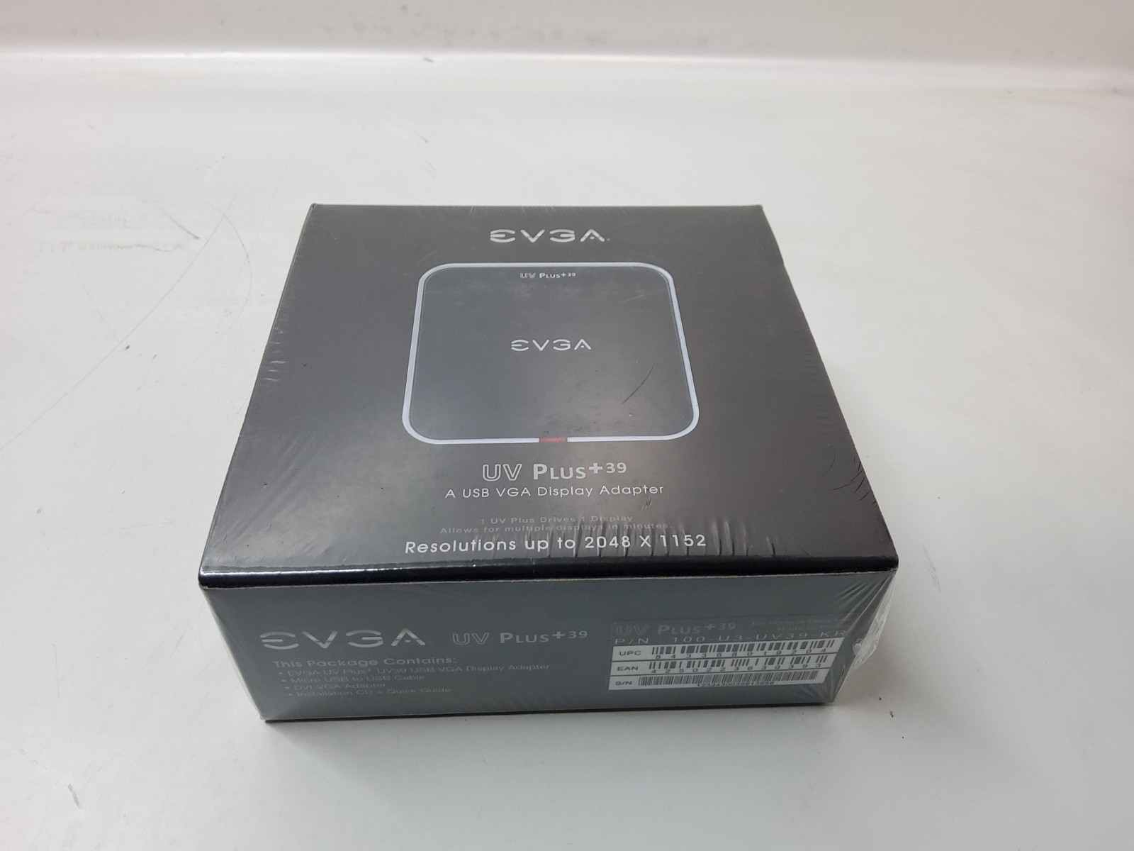EVGA UV Plus+ 39 USB 3.0 VGA/DVI/HDMI Display Adapter 100‑U3‑UV39‑KR - New