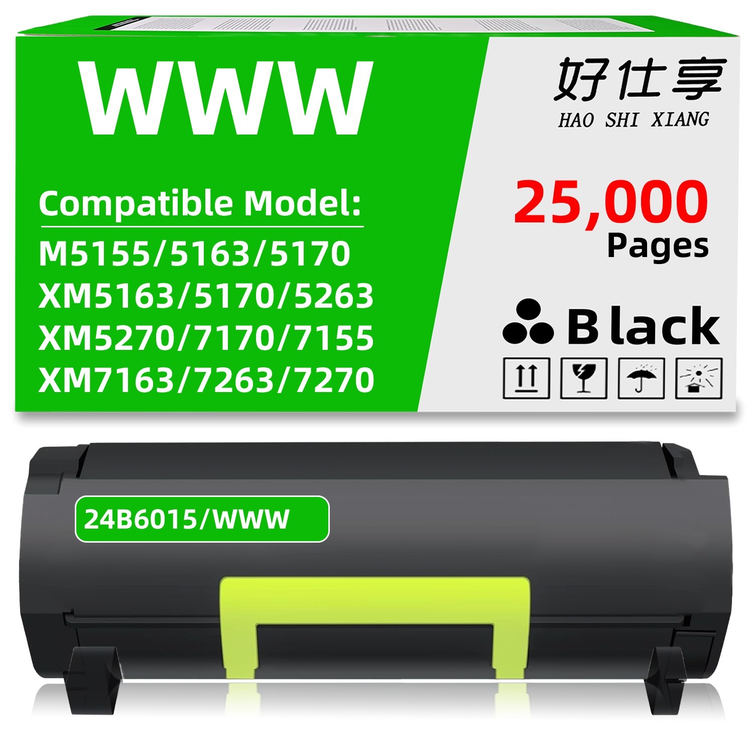 52D0H00 Toner Cartridge Compatible for Lexmark M5155 M5163 XM5163 XM5170 XM5263