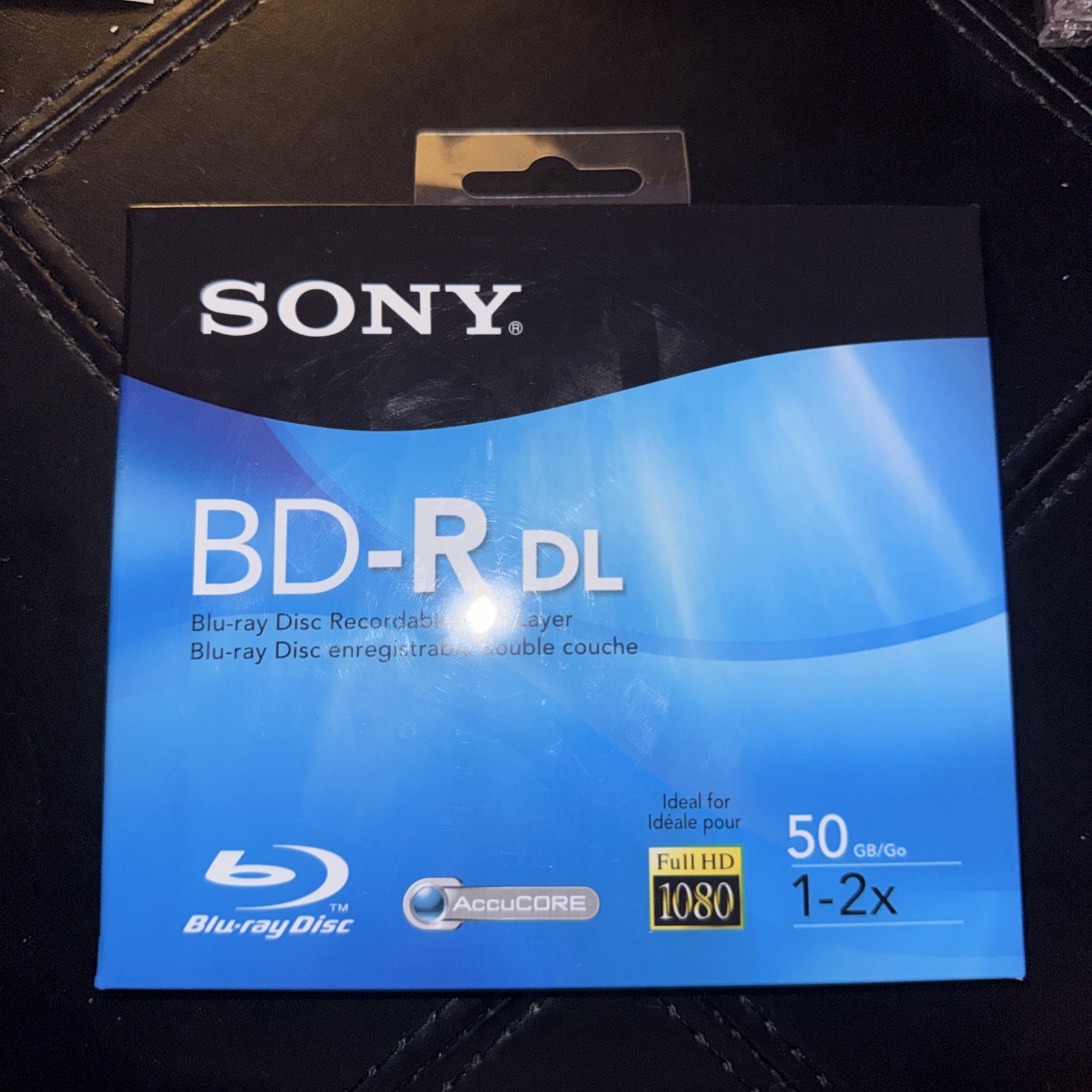 SONY AccuCORE BD-R DL Blu-ray Disc Recordable 50GB 1-2x Speed 1080 HD