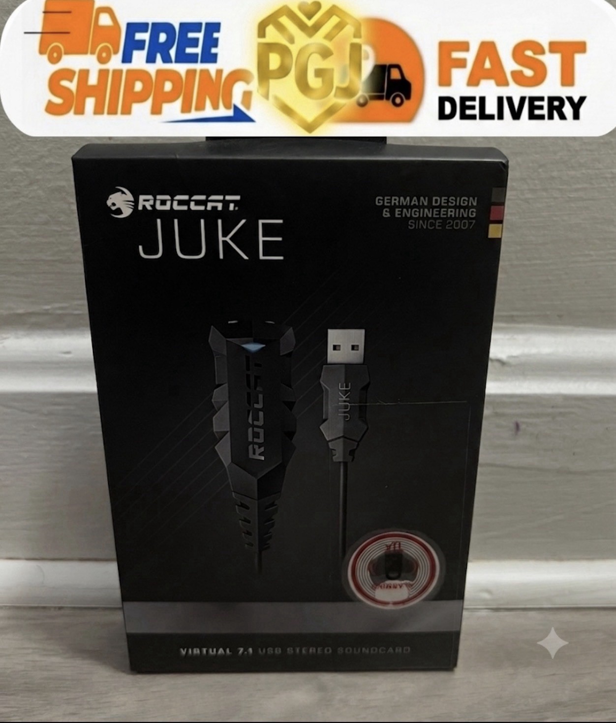 ROCCAT Juke Virtual 7.1 Plus USB Stereo Soundcard Adapter for Gaming Headphones