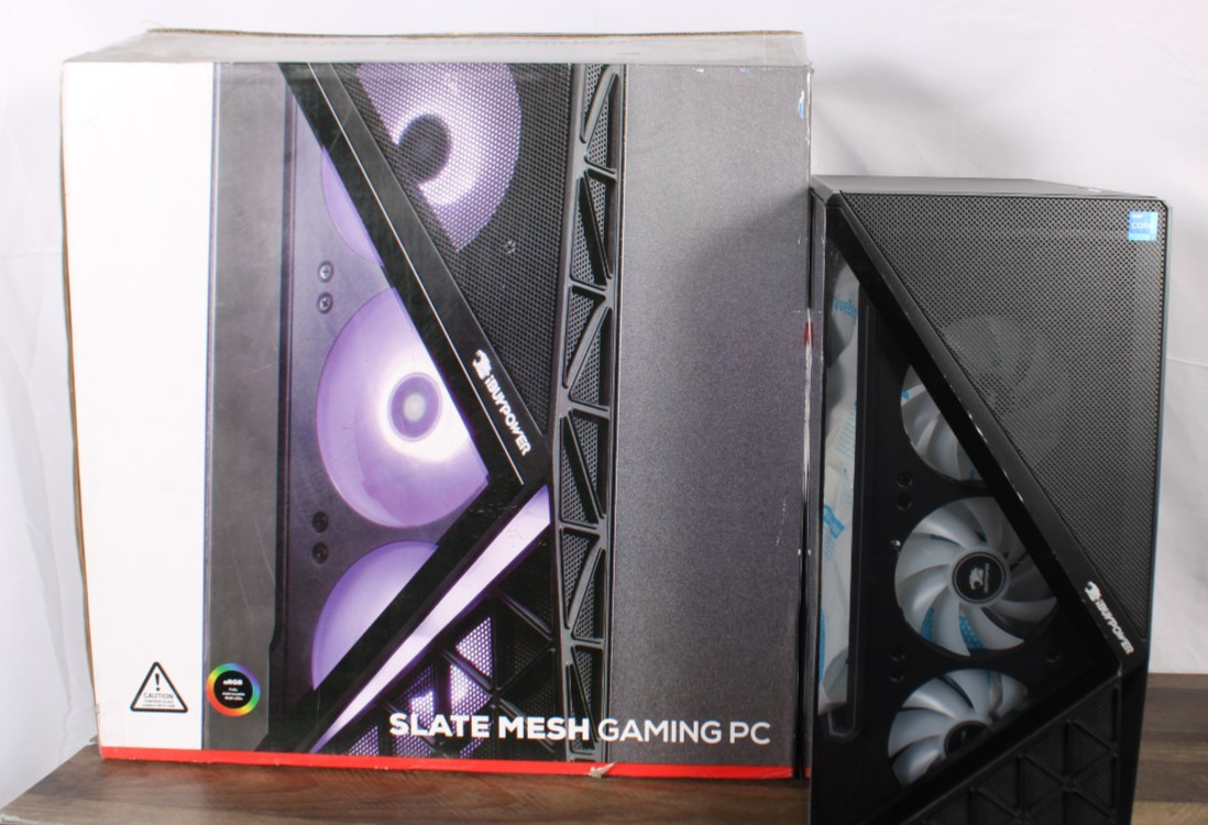 iBUYPOWER Slate Mesh Gaming Desktop PC SBI7N56T02 i-Series 901 Open Box