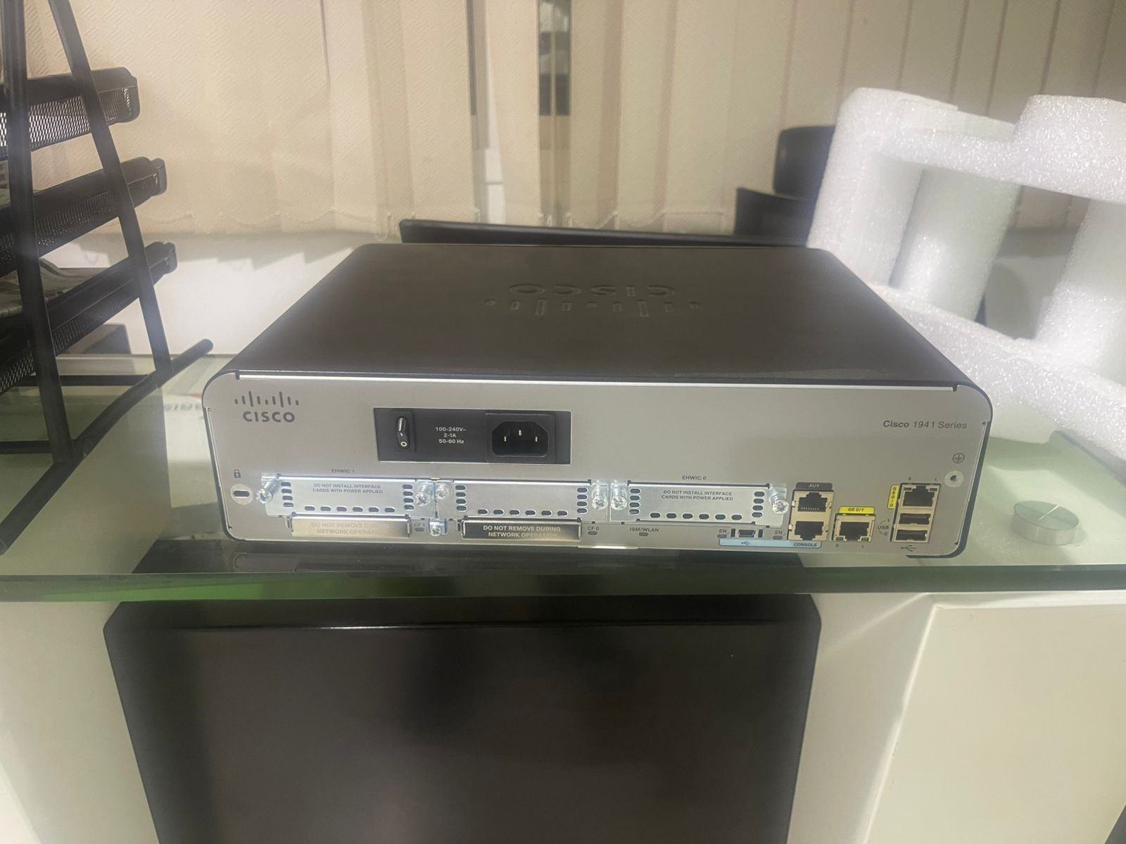 New Open Box Cisco 1941 Router CISCO1941/K9 for Business/Lab - UAE Seller