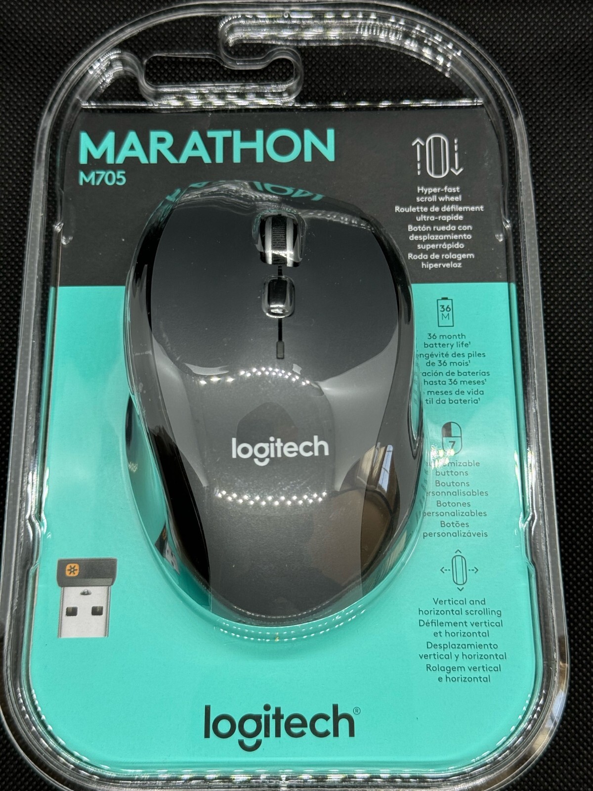 NEW LOGITECH M705 MARATHON WIRELESS MOUSE 910-001935 FAST 