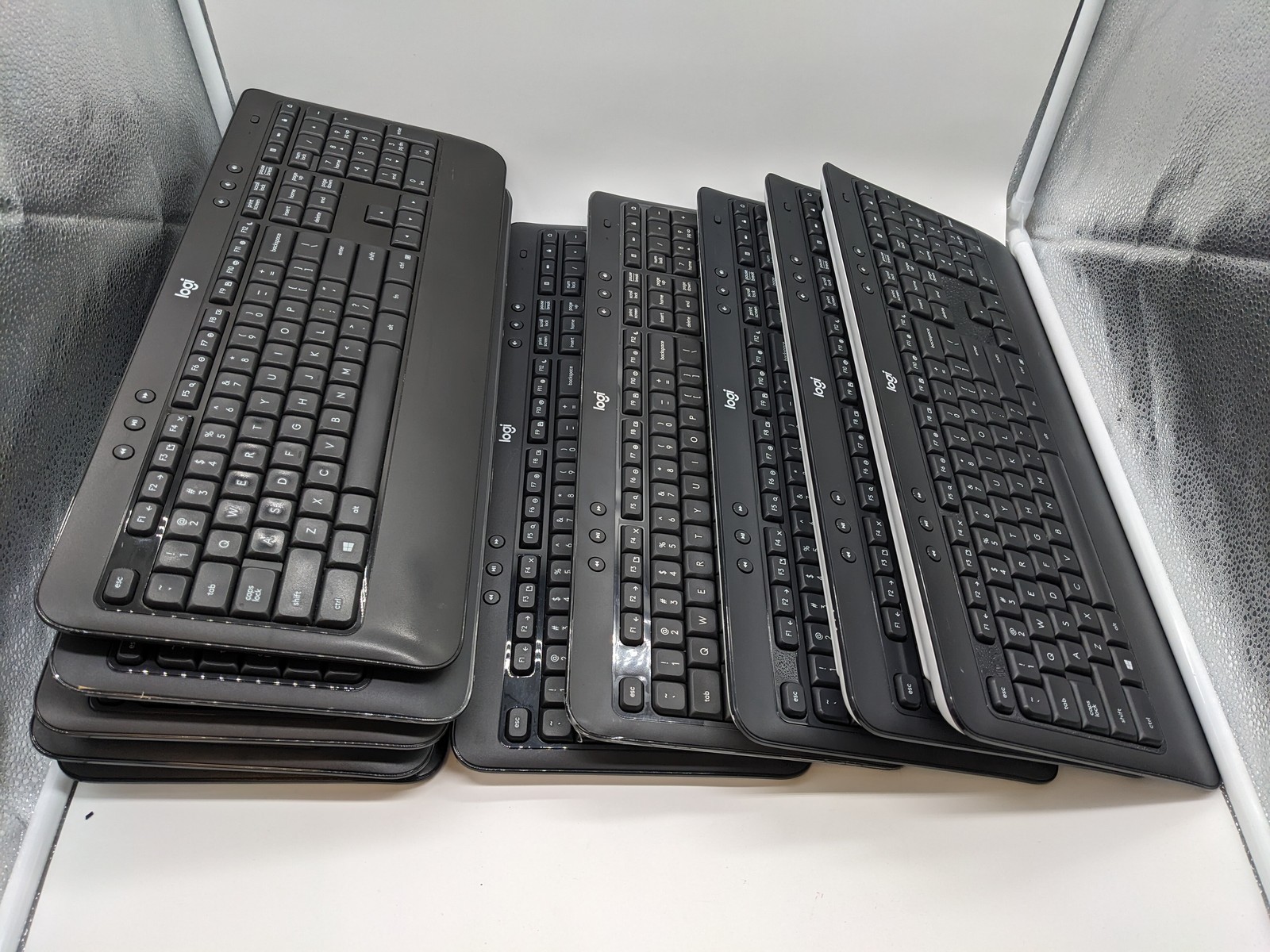 LOT OF 10 Logitech Wireless Advanced Membrane Keyboard K540 With NO RECIEVER