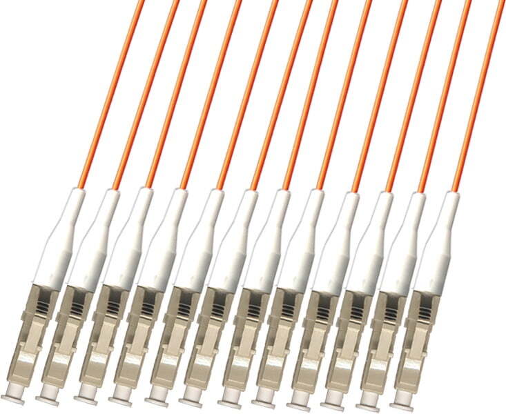 Direct Burial Outdoor LC 12 Strand Fiber Optic Cable Multimode 62.5/125 10M