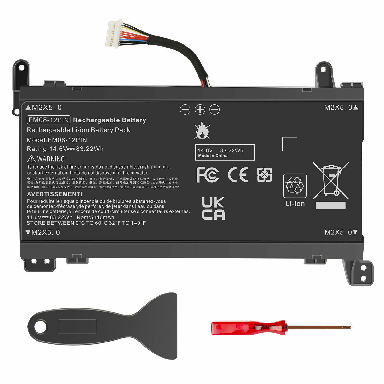 FM08 12Pin/16Pin 922752-421 HSTNN-LB8A Battery For HP Omen 17-an014ng 17T-AN000