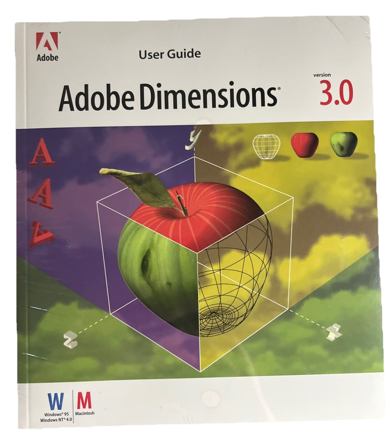 Vintage Adobe Dimensions 3.0 User Guide 1997 New Sealed Brand New Old Stock