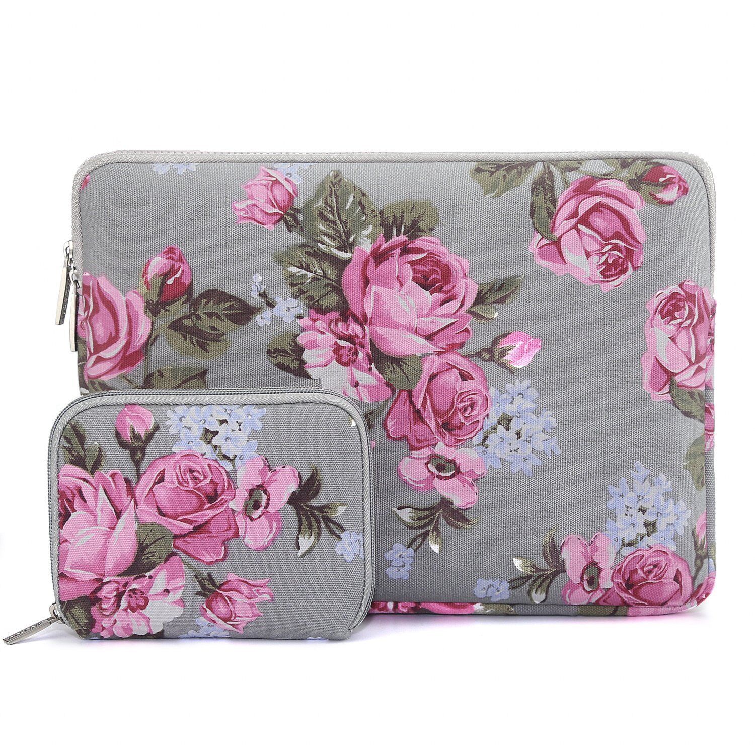 Laptop Zipper Floral Sleeve Case 13 13.3 15 15.6inch for Macbook Air Pro13 15