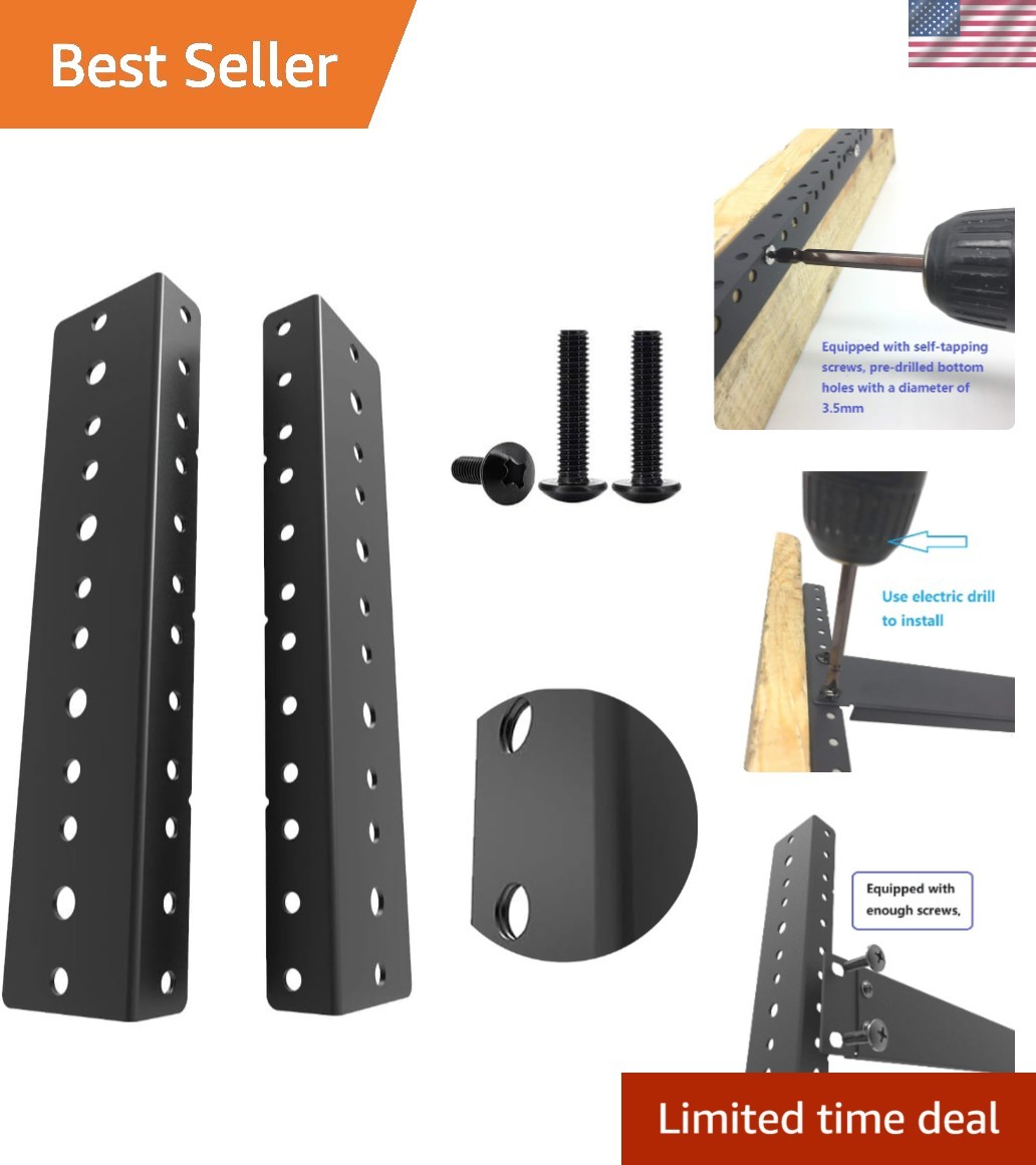 Professional 4U Rack Rails Kit - High Performance Screws Included for Stability