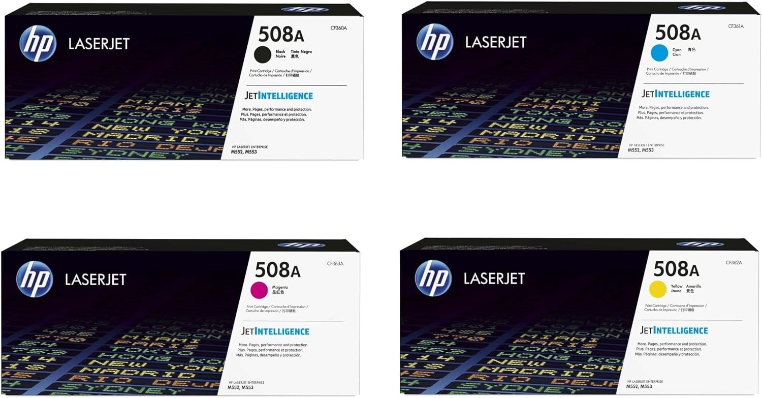 HP 508A Toner Cartridge Set ( CF360A, CF361A, CF362A, CF363A )