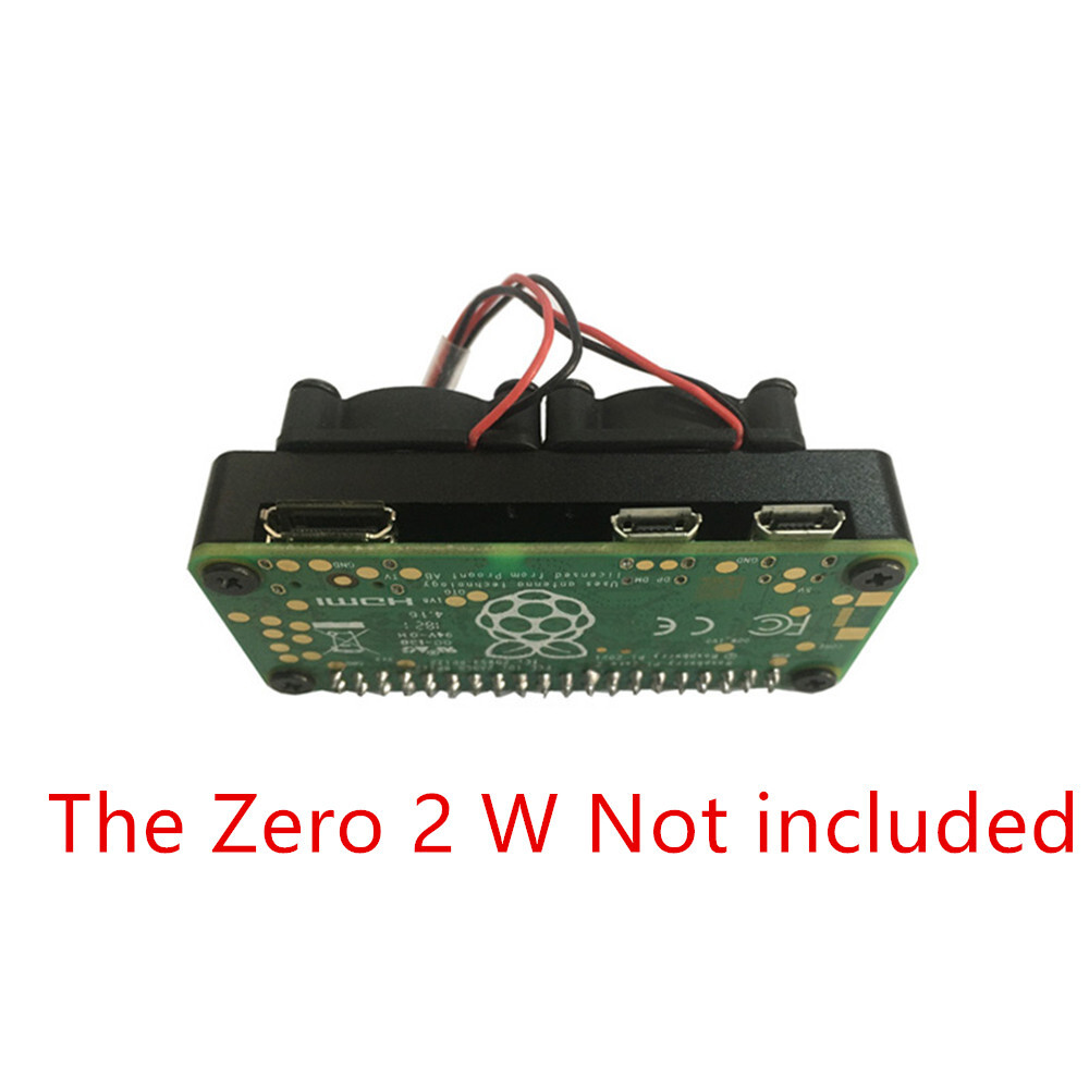 Aluminum Heatsink Case With Double Fans for Raspberry Pi Zero 2W
