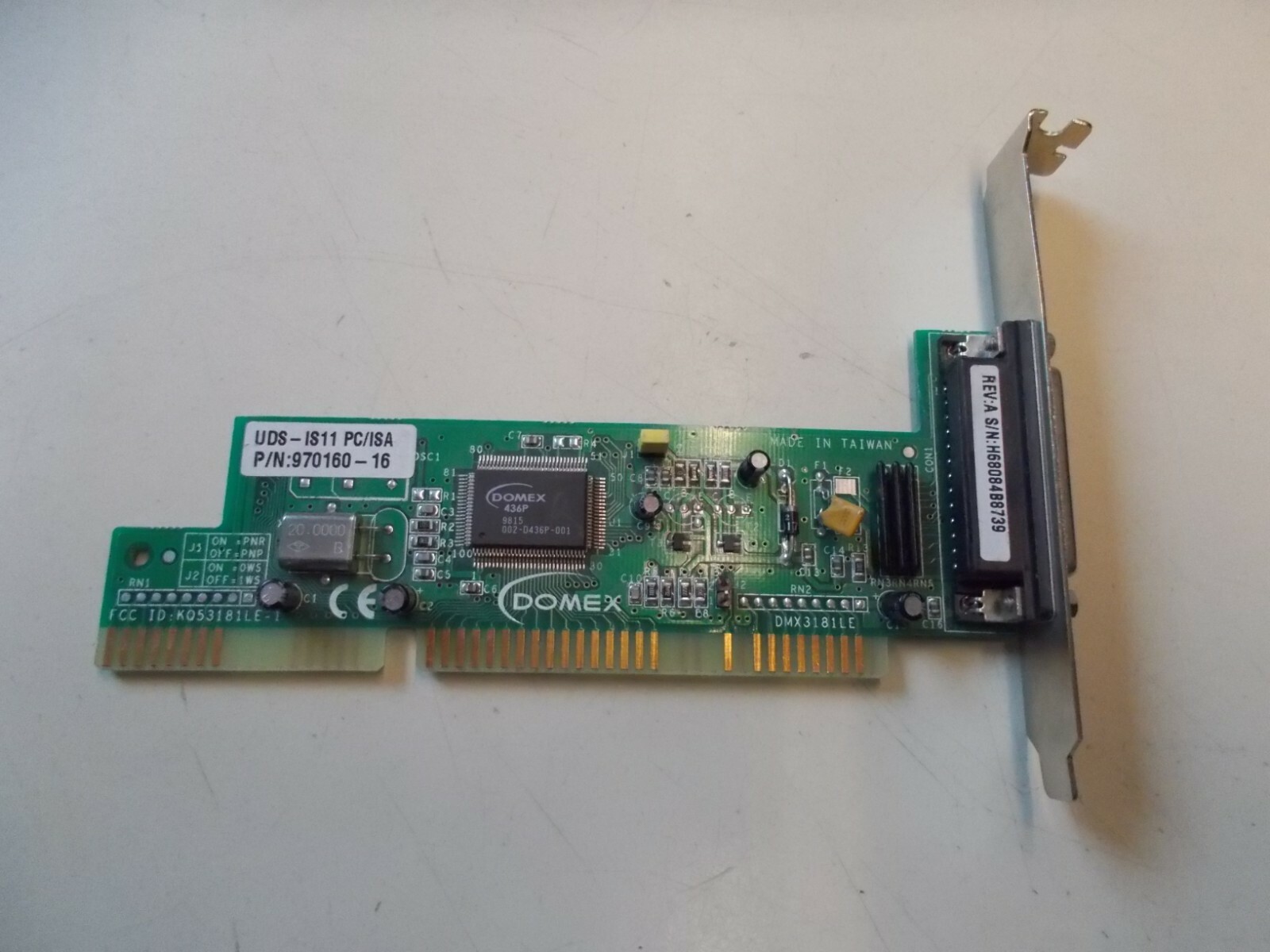 Domex 970160-16 UDS-IS11 PC ISA SCSI Controller / 970160-16, #k-222-27