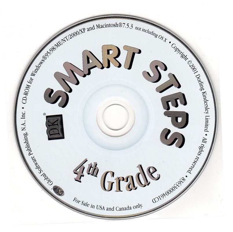 Smart Steps: 4th Grade (Ages 9-11) (CD, 1999) for Win/Mac - NEW CD in SLEEVE