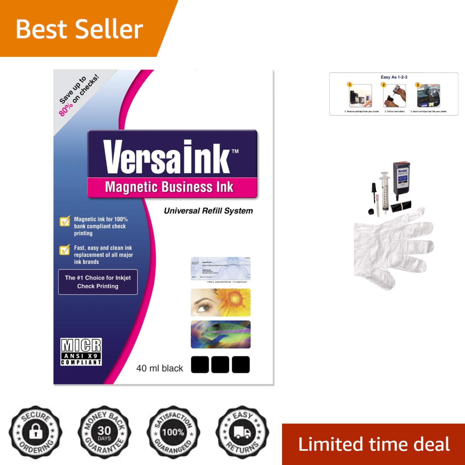 VersaInk 4.6oz Universal Refill Kit – Achieve Compliance with Effective Printing