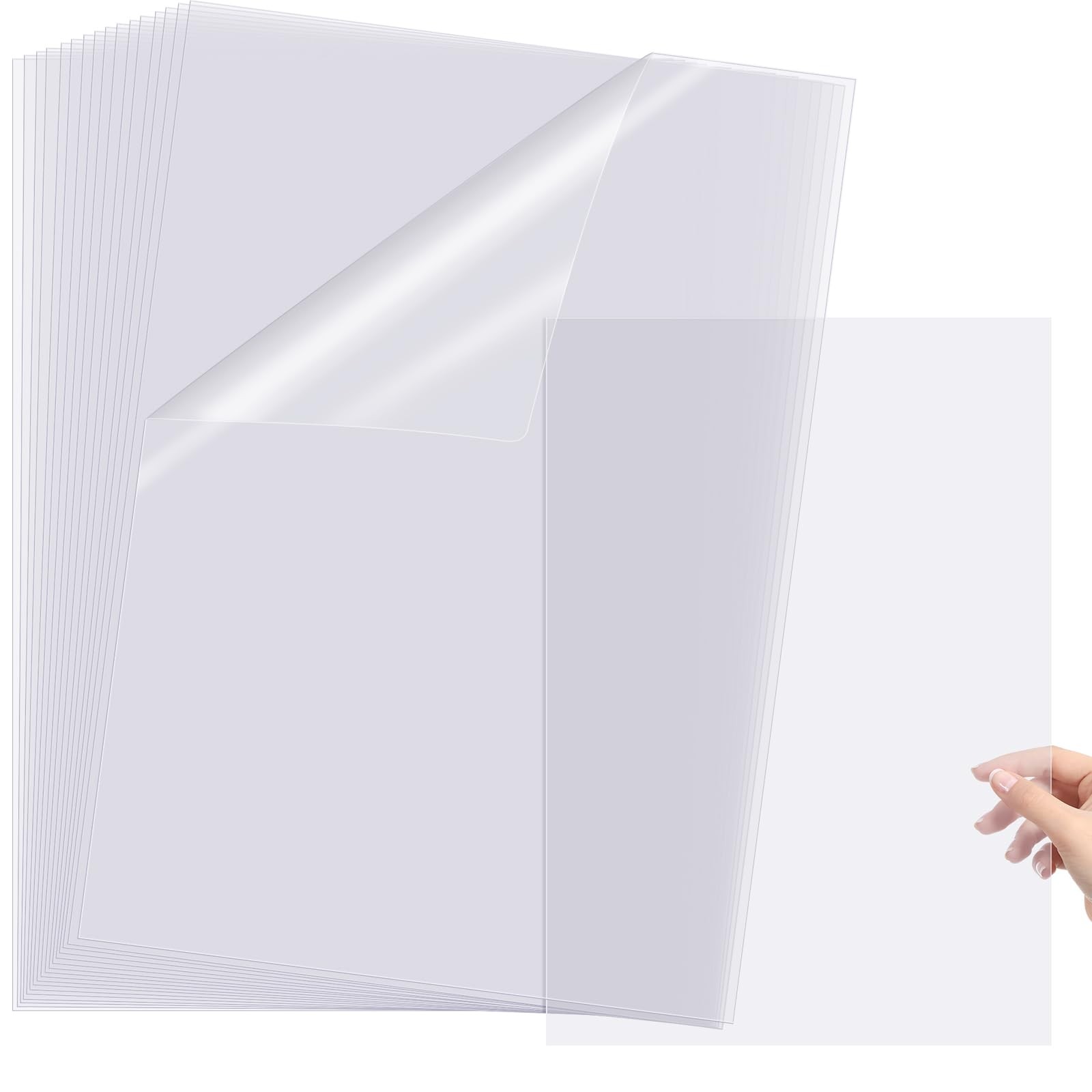 50 Sheets Waterproof Inkjet Transparency Film 11 x 17 Inch Transparency Paper...