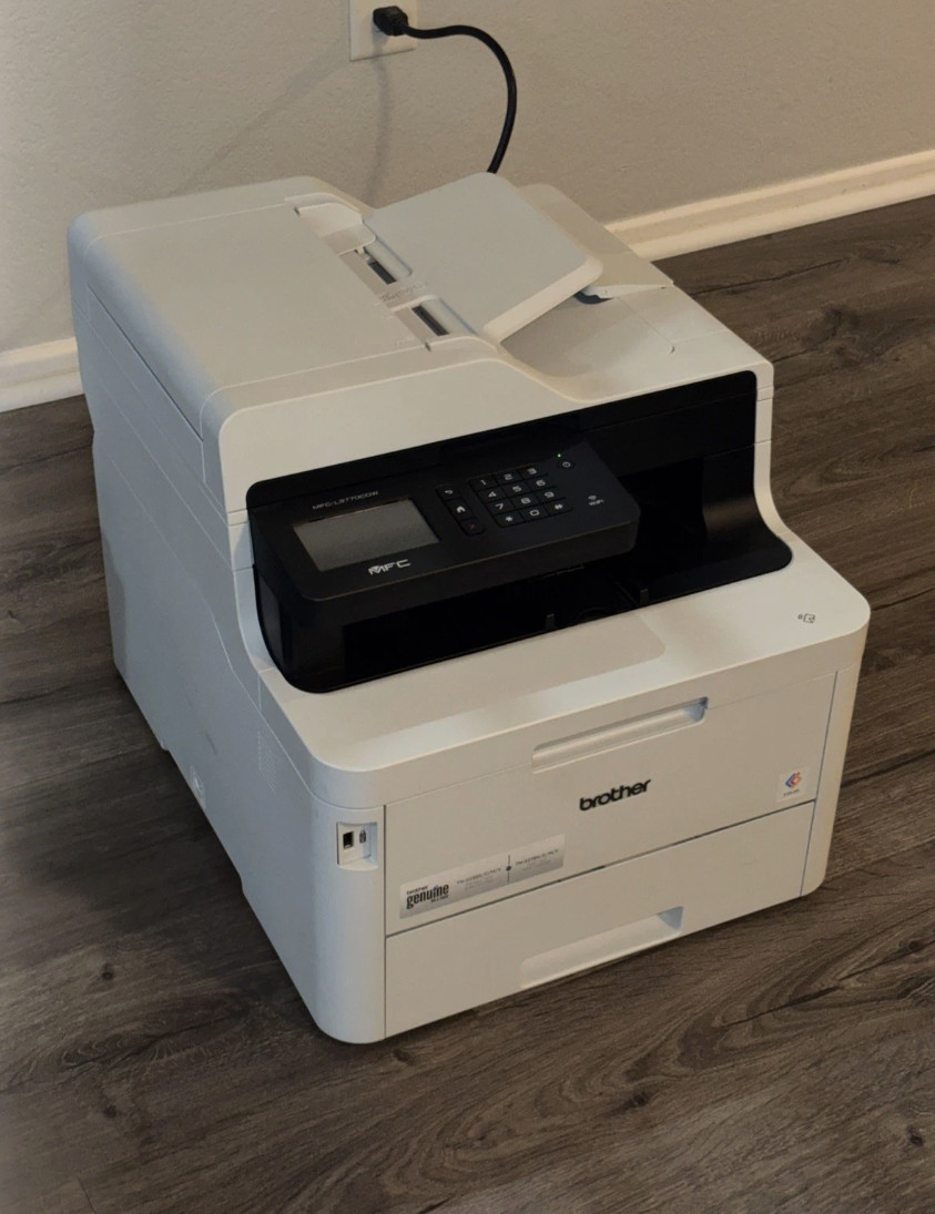 Brother MFC-L3770CDW All-In-One Color Laser Printer Copier W Toner
