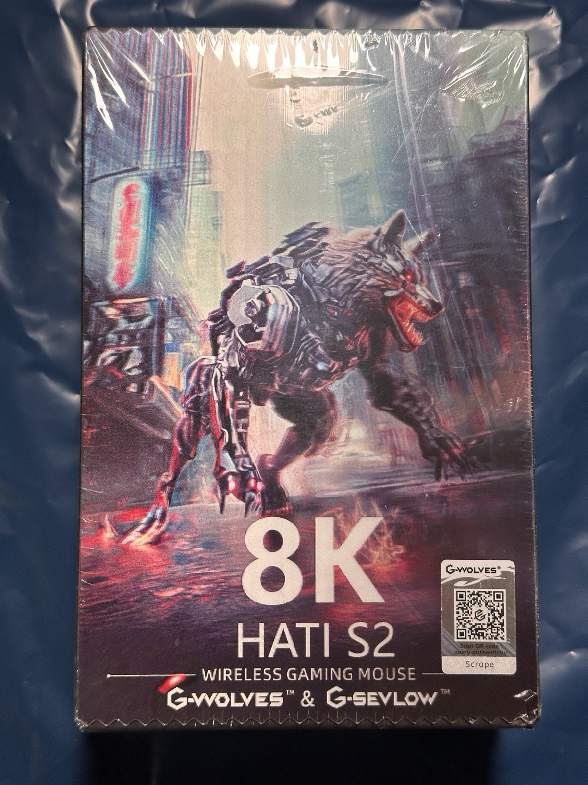 G-Wolves HATI S2 8K Wireless Optical Lightweight Gaming Mouse. New Sealed