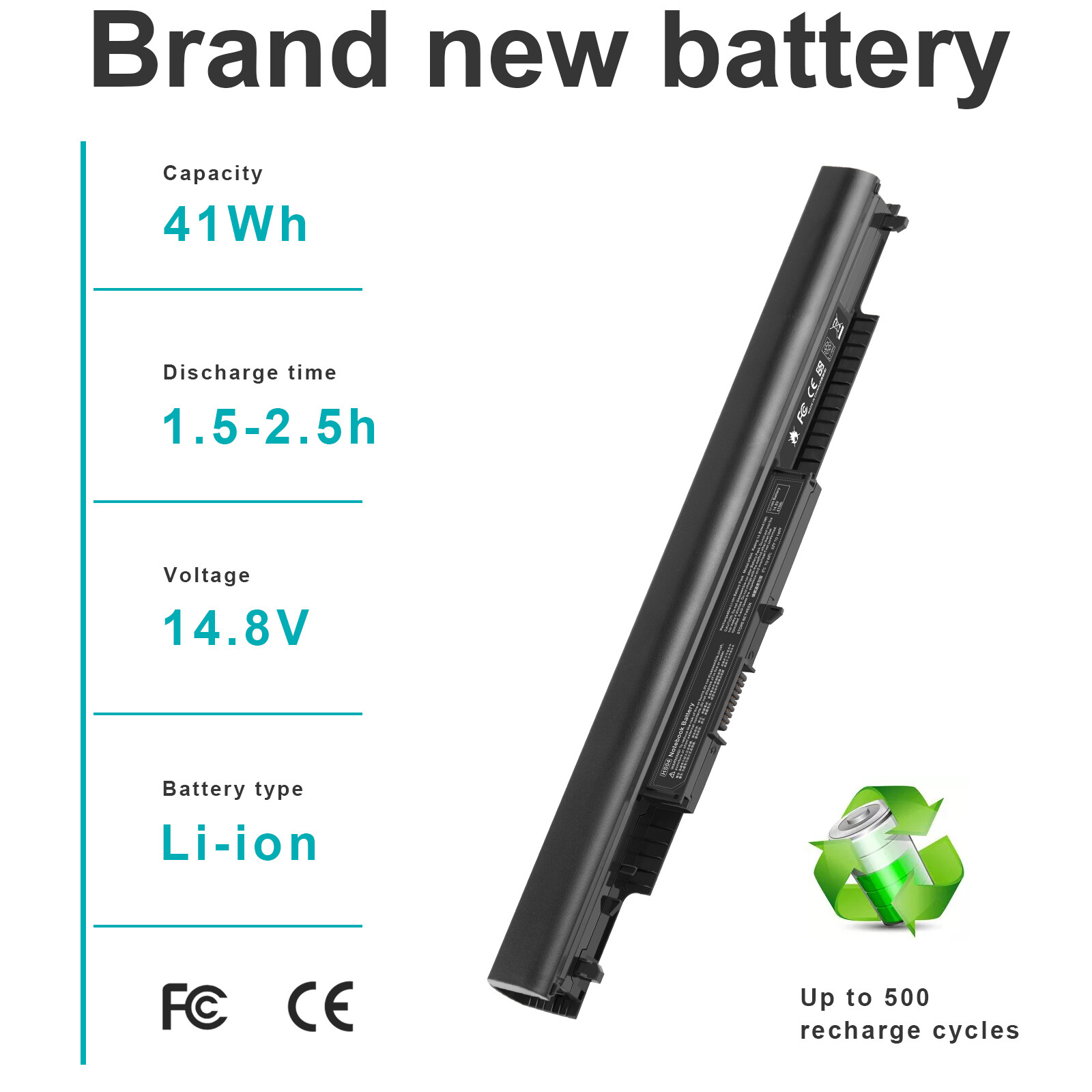 🧡LOT 1-30x HS04 HS03 Battery For HP 807956-001 807957-001 807612-421 HSTNN-LB6U