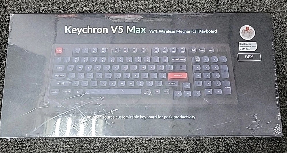 NEW    Keychron V5 Max Sealed Full Size Wireless Mechanical Keyboard   V6M-D1