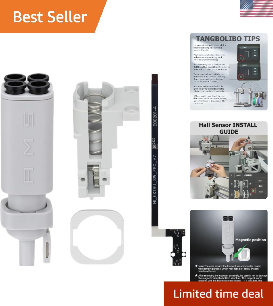 Filament Sensor and AMS Lite Filament Hub Replacement Kit – 2-in-1 Repair Set...