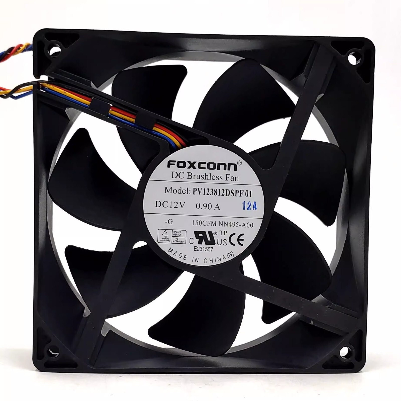 FOXCONN PV123812DSPF01 12038 DC12V 0.90A 12CM 4-Wire Cooling Fan