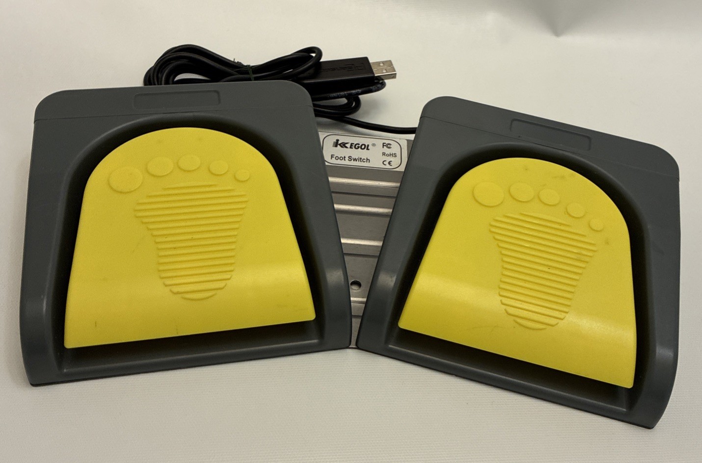 KEGOL USB Dual Foot Switch - Double Foot Pedal USB FS2016-B2